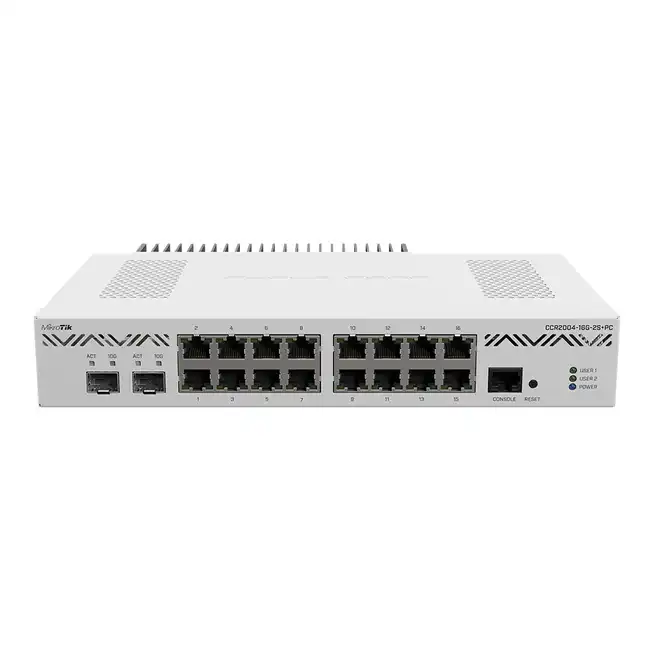 Маршрутизатор Mikrotik CCR2004-16G-2S+PC (10/100/1000 Base-TX (1000 мбит/с))