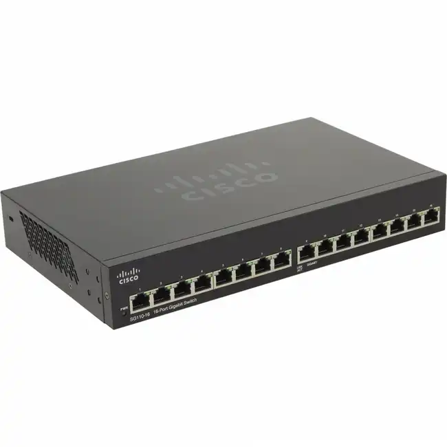 Коммутатор Cisco SG110-16 SG110-16-EU (1000 Base-TX (1000 мбит/с))
