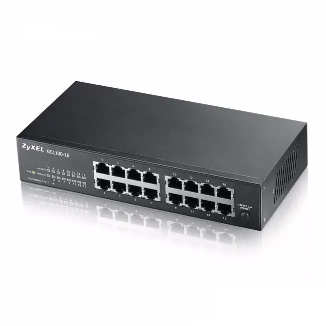 Коммутатор Zyxel GS1100-16 GS1100-16-EU0101F (1000 Base-TX (1000 мбит/с))