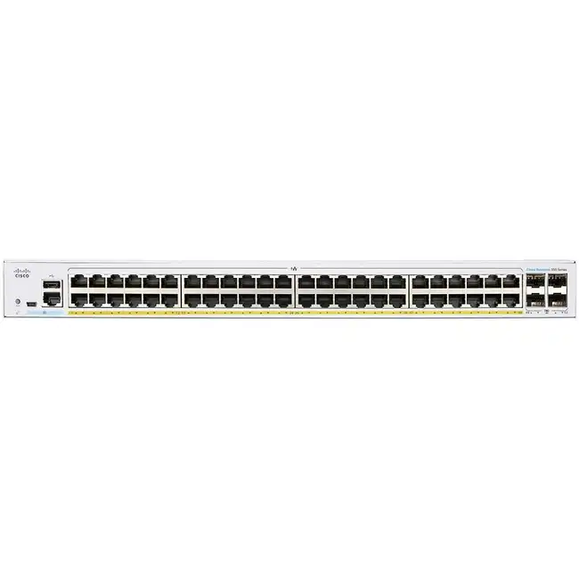 Коммутатор Cisco CBS350-48P-4X-EU (1000 Base-TX (1000 мбит/с), 4 SFP порта)