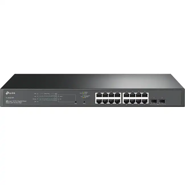 Коммутатор TP-Link TL-SG2218P (1000 Base-T (1000 мбит/с), 2 SFP порта)