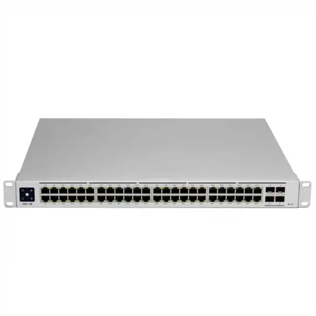Коммутатор Ubiquiti UniFi Switch PRO 48 PoE USW-PRO-48 (1000 Base-TX (1000 мбит/с), 4 SFP порта)