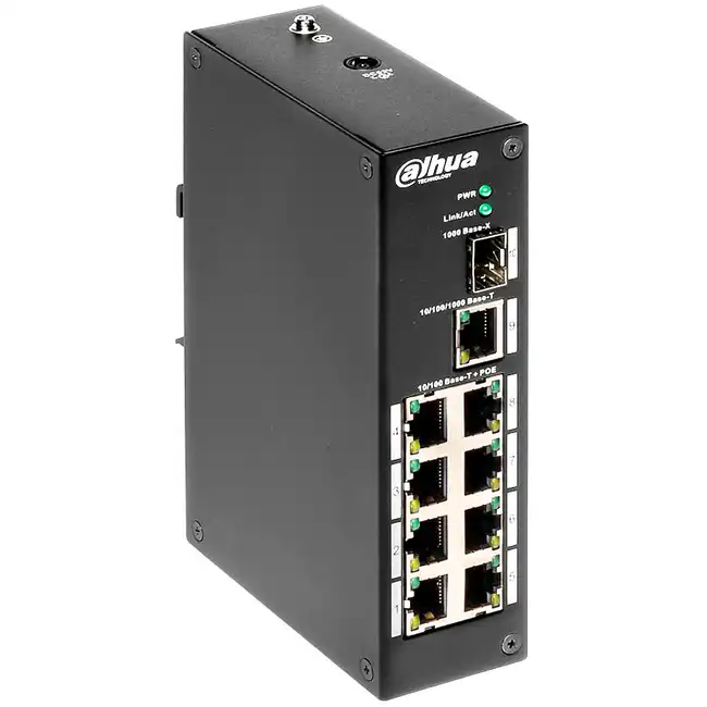 Коммутатор Dahua DH-PFS3110-8P-96 (100 Base-TX (100 мбит/с), 1 SFP порт)