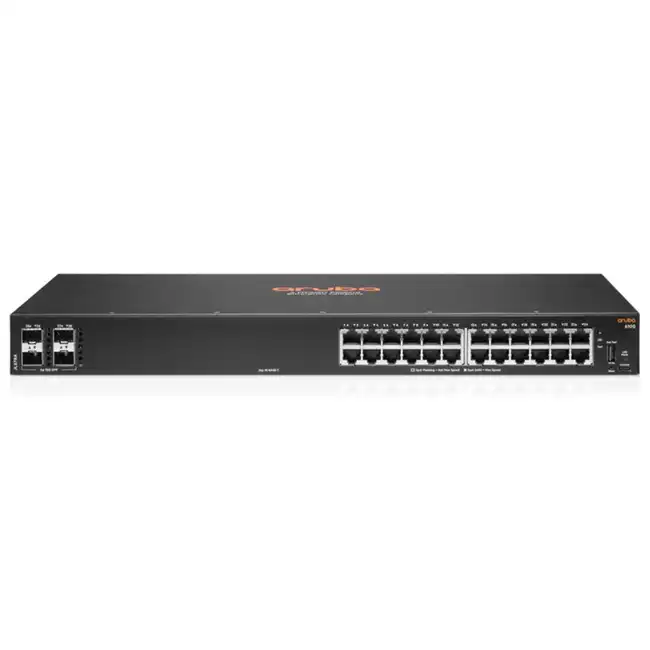 Коммутатор HPE Aruba 6100 24G JL678A#ABB (1000 Base-T (1000 мбит/с), 4 SFP порта)