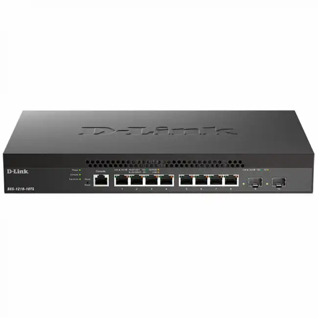 Коммутатор D-link DXS-1210-10TS/B1A (10 GBase-T (10000 мбит/с), 2 SFP порта)