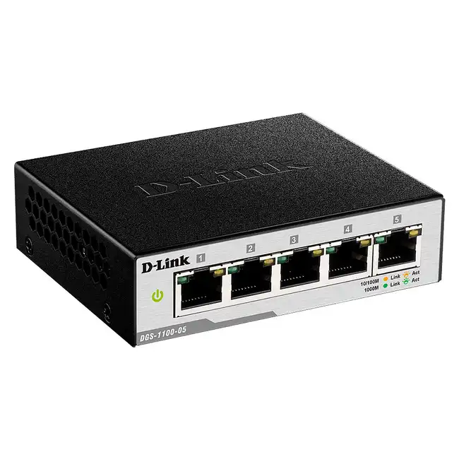 Коммутатор D-link DGS-1100-05 (1000 Base-TX (1000 мбит/с))