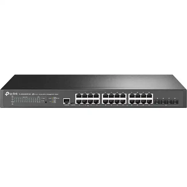 Коммутатор TP-Link TL-SG3428XPP-M2 (2.5 GBase-T (2500 мбит/с), 4 SFP порта)