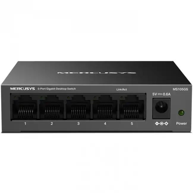 Коммутатор Mercusys MS105GS (1000 Base-T (1000 мбит/с))