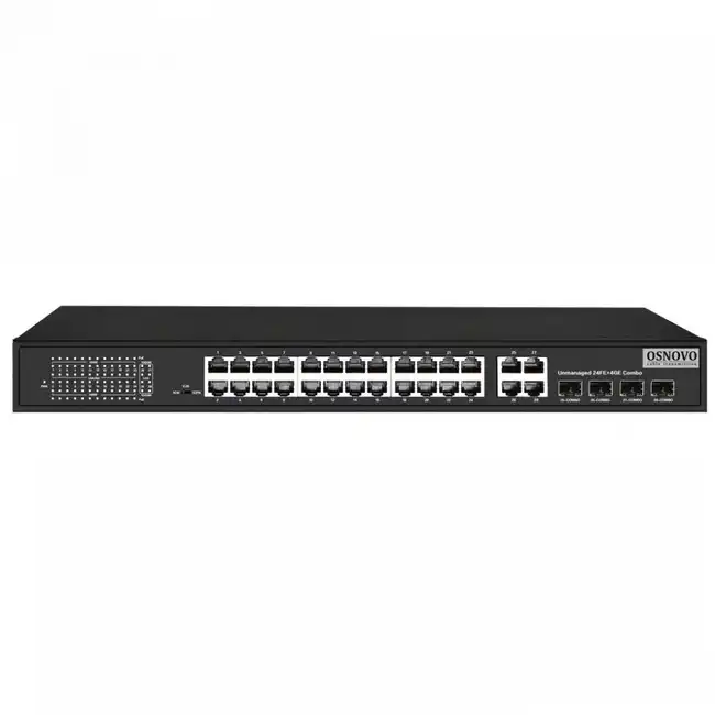 Коммутатор OSNOVO SW-62444 SW-62444(400W) (100 Base-T (100 мбит/с), 4 SFP порта)