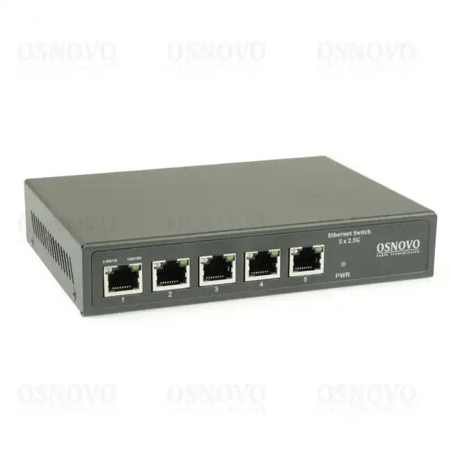 Коммутатор OSNOVO SW-5D-1 SW-5D-1(60W) (2.5 GBase-T (2500 мбит/с))