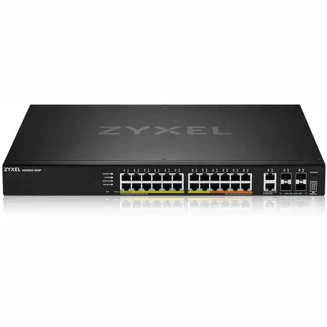 Коммутатор Zyxel XGS2220-30HP XGS2220-30HP-EU0101F (1000 Base-T (1000 мбит/с), 4 SFP порта)