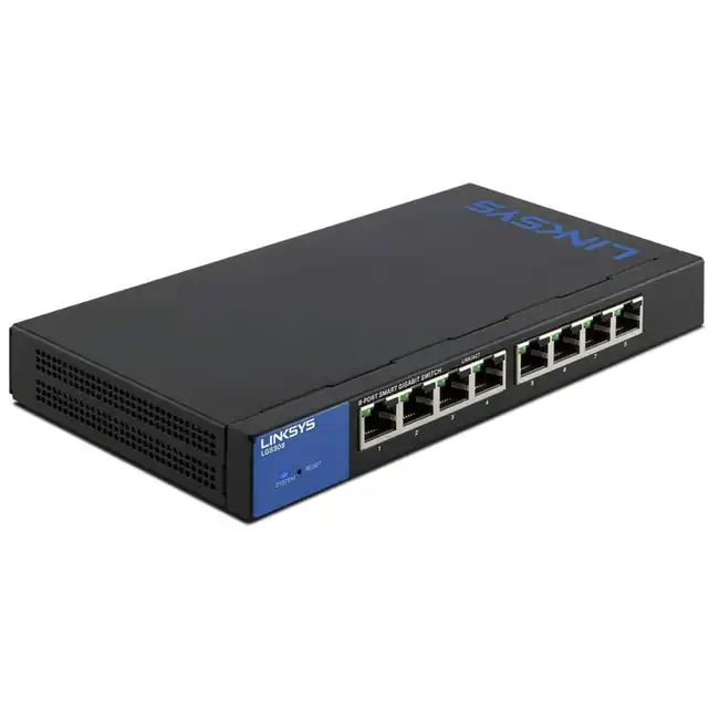Коммутатор Linksys LGS308-eu (1000 Base-TX (1000 мбит/с))