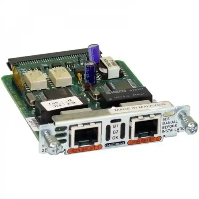 Аксессуар для сетевого оборудования Cisco Two-port Voice Interface Card - BRI (NT and TE) VIC2-2BRI-NT/TE (Модуль)