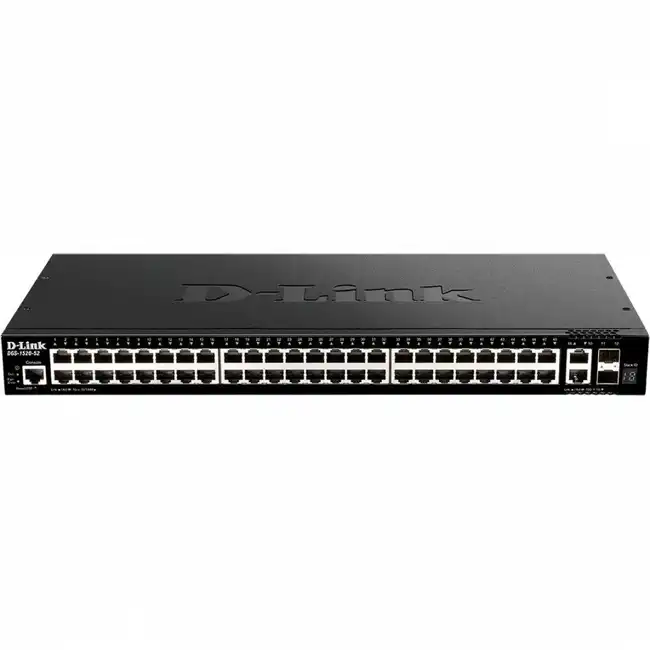 Коммутатор D-link DGS-1520-52/A1A (1000 Base-T (1000 мбит/с), 2 SFP порта)