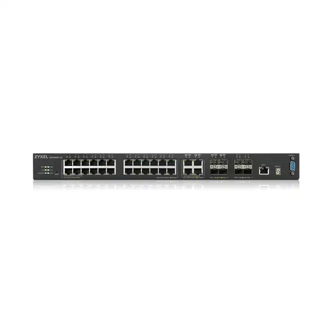 Коммутатор Zyxel XGS4600-32 XGS4600-32-ZZ0102F (1000 Base-TX (1000 мбит/с), 4 SFP порта)