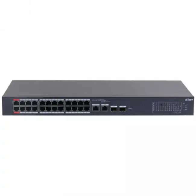 Коммутатор Dahua CS4226 DH-CS4226-24ET-375 (1000 Base-T (1000 мбит/с), 2 SFP порта)