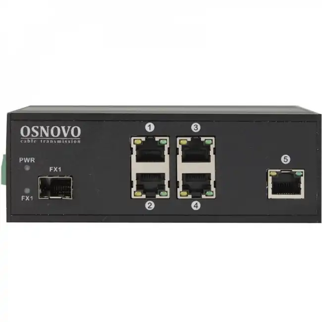 Коммутатор OSNOVO SW-40501/IC (100 Base-T (100 мбит/с), 1 SFP порт)