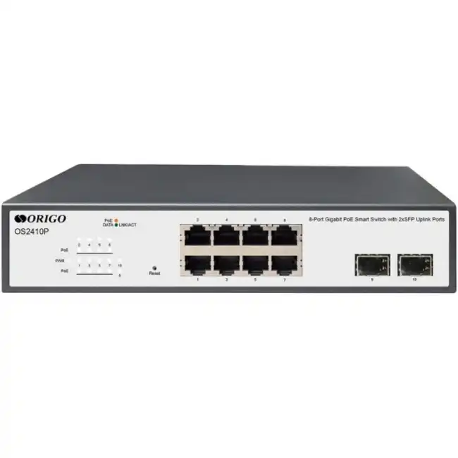 Коммутатор Origo OS2410P OS2410P/120W/A1A (1000 Base-T (1000 мбит/с), 2 SFP порта)