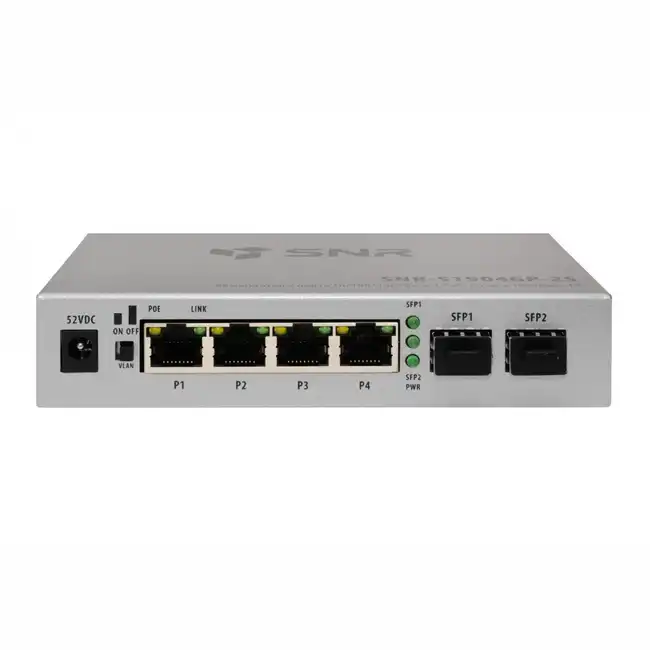Коммутатор SNR S1904GP-2S SNR-S1904GP-2S (1000 Base-T (1000 мбит/с), 2 SFP порта)