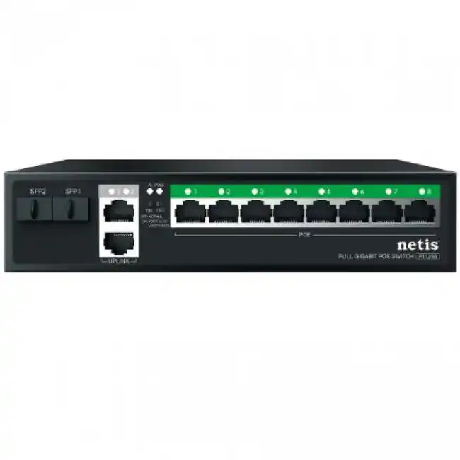 Коммутатор Netis P112GS (1000 Base-T (1000 мбит/с), 2 SFP порта)
