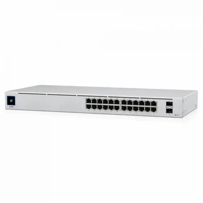 Коммутатор Ubiquiti PoE-коммутатор в стойку USW-24-POE (1000 Base-TX (1000 мбит/с), 2 SFP порта)