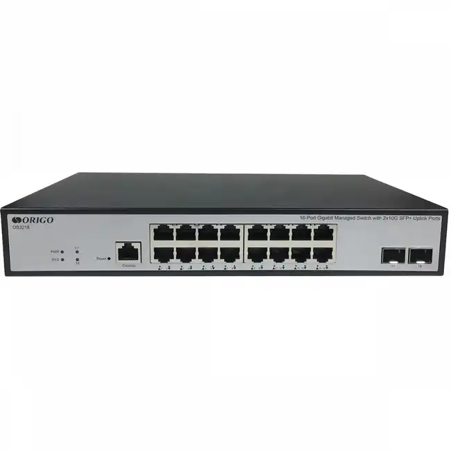 Коммутатор Origo OS3218/A1A (1000 Base-T (1000 мбит/с), 2 SFP порта)