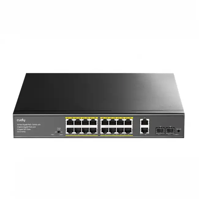 Коммутатор CUDY GS1018PS2 (1000 Base-T (1000 мбит/с), 2 SFP порта)