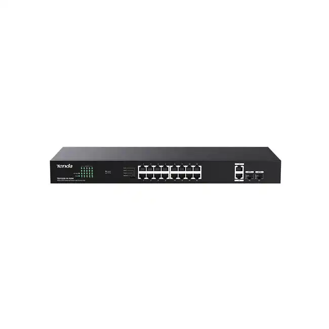Коммутатор TENDA TEG1120P-16-150W (1000 Base-T (1000 мбит/с), 2 SFP порта)