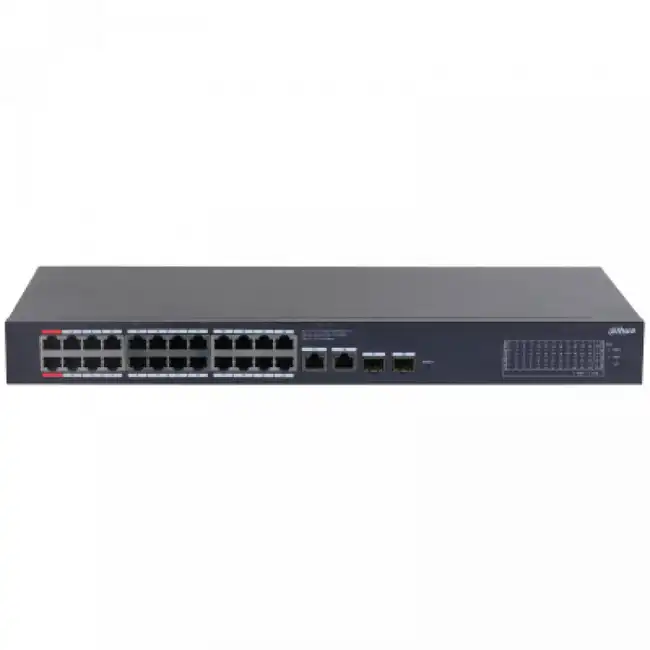 Коммутатор Dahua DH-CS4228-24GT (1000 Base-T (1000 мбит/с), 2 SFP порта)