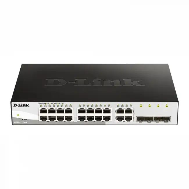 Коммутатор D-link DGS-1210-16/G2A (1000 Base-T (1000 мбит/с), 4 SFP порта)