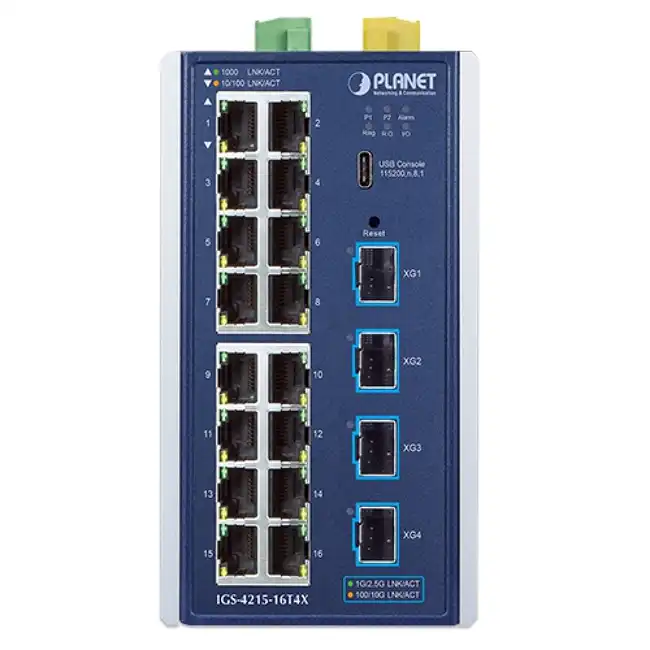 Коммутатор Planet IGS-4215-16T4X (1000 Base-T (1000 мбит/с), 4 SFP порта)
