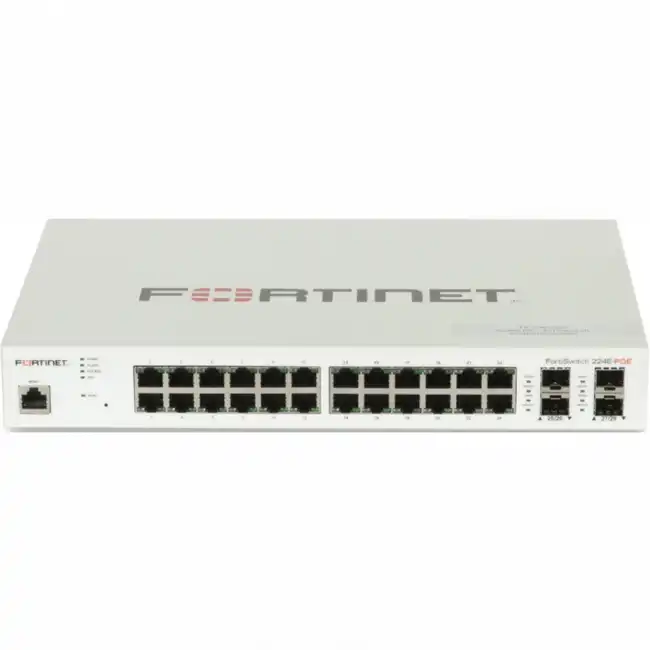 Коммутатор Fortinet FortiSwitch-224E-POE FS-224E-POE (1000 Base-T (1000 мбит/с), 4 SFP порта)