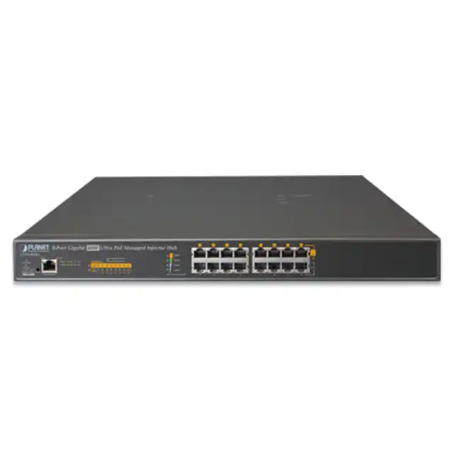 PoE инжектор Planet UPOE-800G (8 портов, 400 Вт)