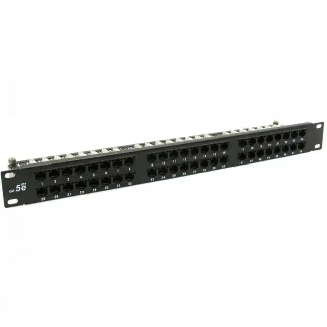 Патч-панель QTECH Патч-панель QTECH QPP-48RM-C5EUTP-8P8C-IDC-1U (48 портов, UTP, Cat. 5e)
