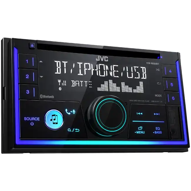 JVC Автомагнитола KW-R930BT 2DIN 4x50Вт
