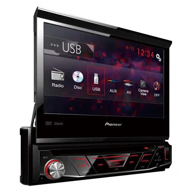 Pioneer Автомагнитола CD DVD AVH-3100DVD 1DIN 4x50Вт