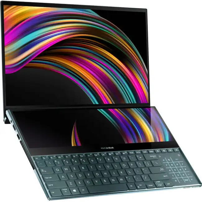Ноутбук Asus ZenBook Pro Duo UX581GV-H2001T 90NB0NG1-M00200 (15.6 ", 4K Ultra HD 3840x2160 (16:9), Core i9, 32 Гб, SSD, 1 ТБ, nVidia GeForce RTX 2060)