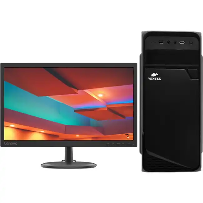 Настольный компьютерный комплект NO NAME 164982 (Lenovo ThinkVision C22-20, Celeron, G5900, 3.4 ГГц, 2, SDD, 256 ГБ)