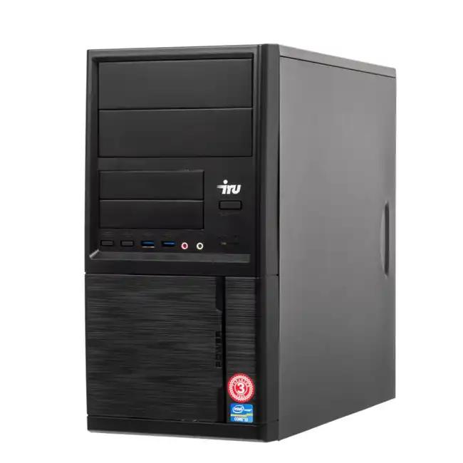 Персональный компьютер iRU Office 225 1045225 (AMD Ryzen 5, 2400G, 3.6, 8 Гб, HDD, Windows 10 Pro)