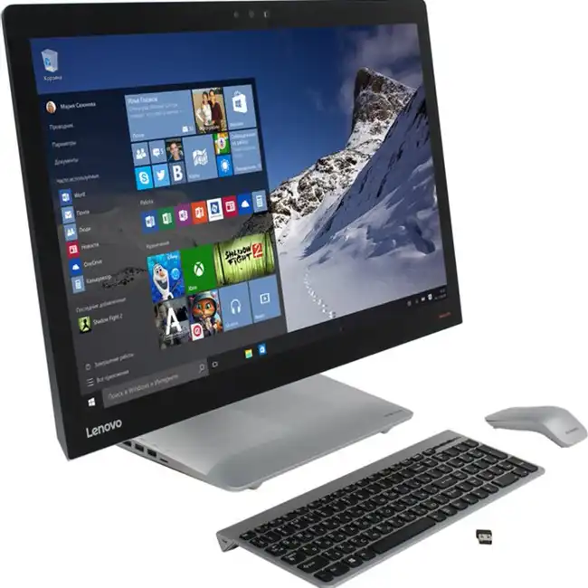 Моноблок Lenovo IdeaCentre AIO 910-27ISH F0C200ABRK (27 ", Core i5, 7400T, 2.4, 8 Гб, HDD и SSD, 1 Тб, 128 Гб)