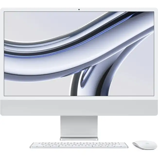 Моноблок Apple iMac 24 (M3, 2023, Four ports) MQRQ3ZP/A (24 ", Apple, Apple M3 Series, Apple M3 8-Core, 2.75, 8 Гб, SSD, 256 Гб)