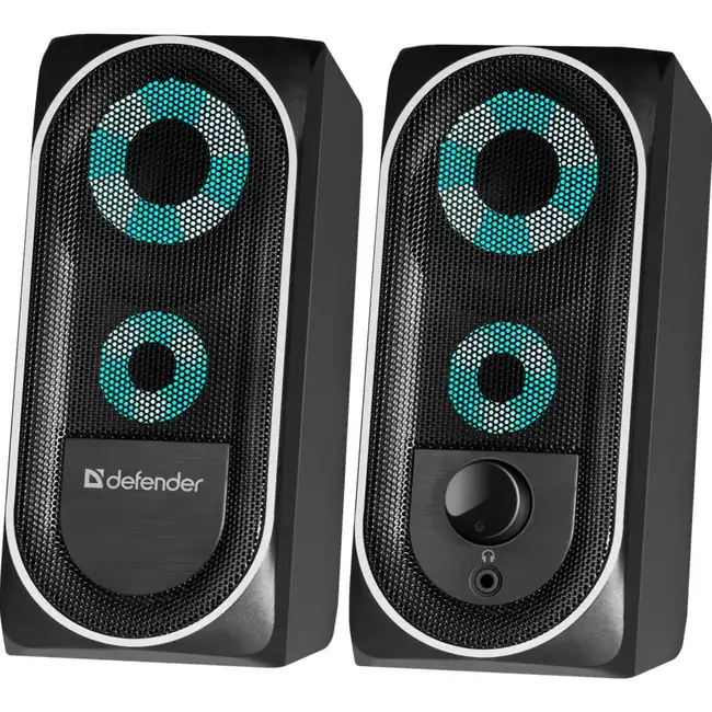 Компьютерные колонки Defender Solar 2 (2.0) 65402 (Черный)