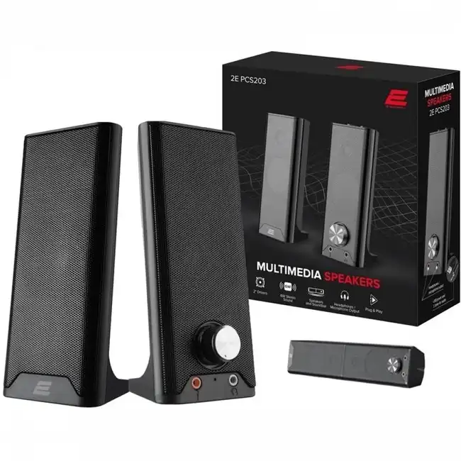 Компьютерные колонки 2E 2E-PCS203BK (Черный)
