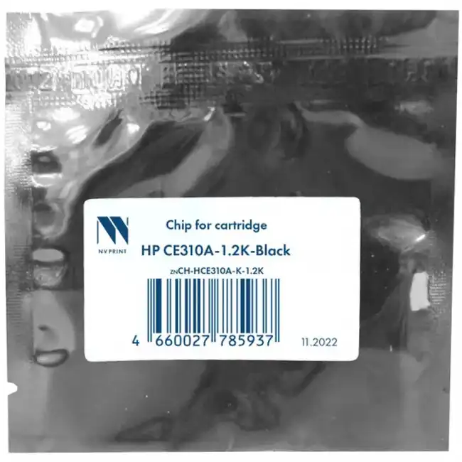 Опция для печатной техники NV Print Чип для картриджа CE310A Black, 1.2K для CLJ CP1025/CP1025nw /729 NV-CH-HCE310A-K (Чип)