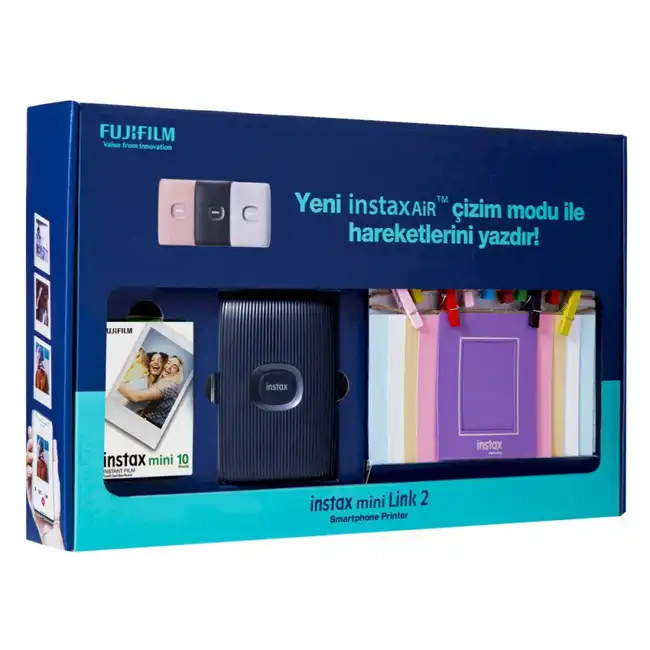 Мобильный принтер FUJIFILM INSTAX MINI LINK 2 BUNDLE FOTSI00188 (Сублимационный, Цветной, Интерфейс USB, Интерфейс Bluetooth)