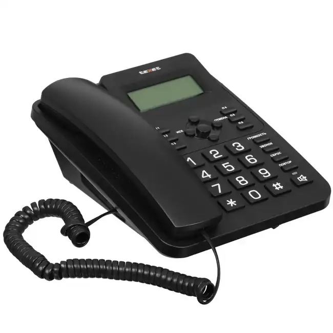 Аналоговый телефон TeXet TX-264 черный 127218