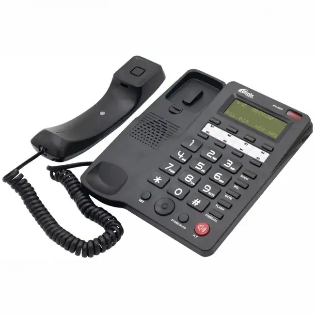 Аналоговый телефон Ritmix RT-550 Black 80001483
