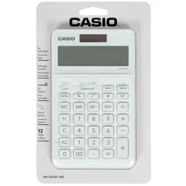 Калькулятор Casio JW-200SC-WE-S-EP