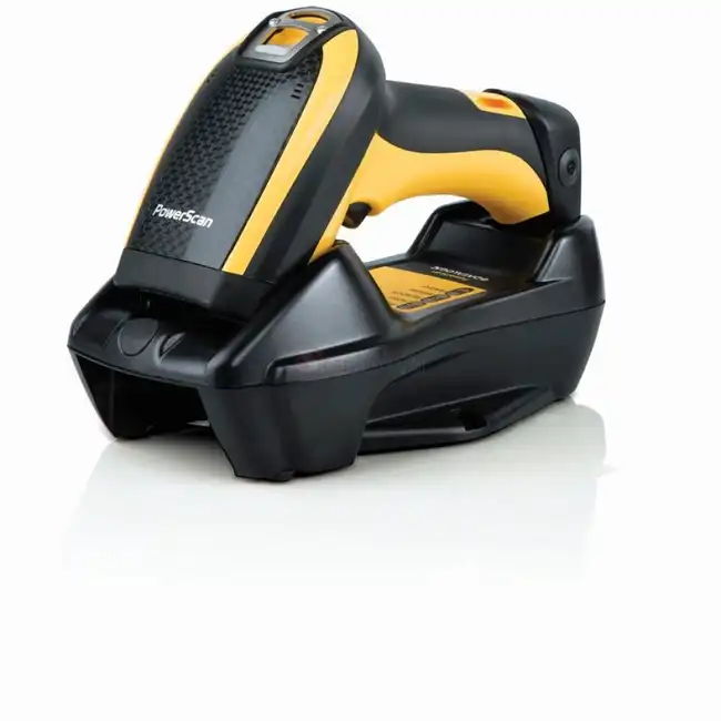 Сканер штрихкода Datalogic POWERSCAN PM9501-433RBK10 (Ручной беспроводной, 2D, USB, Черный-Желтый, С подставкой)