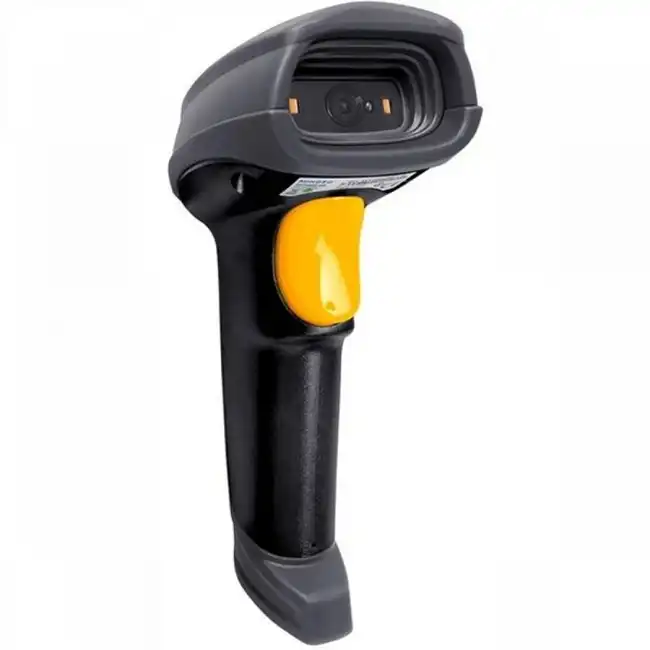 Сканер штрихкода Mindeo MD6600AT-HD (Ручной проводной, 2D, USB, Черный-Желтый, С подставкой)